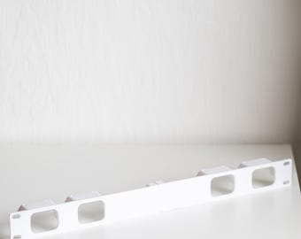 1U Rack Mount für JetKVM: 3D Gedrucktes weißes 19-Zoll Zubehör für JetKVM