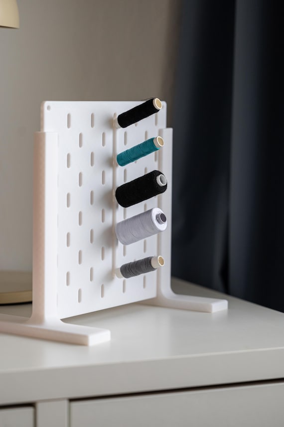 IKEA SKÅDIS Spool Holder (2-Set) – 3D Printed Sewing Room Organizer