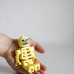 Halloween Skelett Brick Man Figur – 3D-Druck in 20 cm, 15 cm, 12 cm & 8 cm