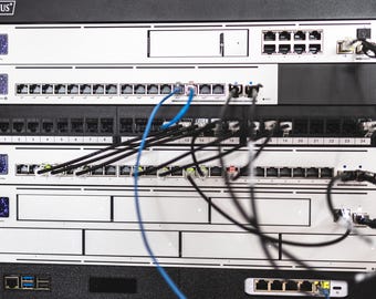 1U RackMount Halterung für UniFi Pro Max 16 PoE 19 Zoll