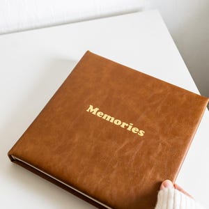 Fotoalbum 24 x 25 cm con 34 pagine – Album &quot;Memorie&quot; – Geschenkidee