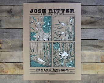 Josh Ritter and The Low Anthem at State Theatre 18x24in Screen Printed Poster