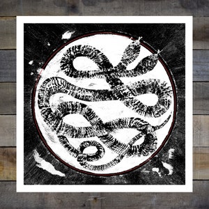 Two Headed Snake 8x8in Giclee Print