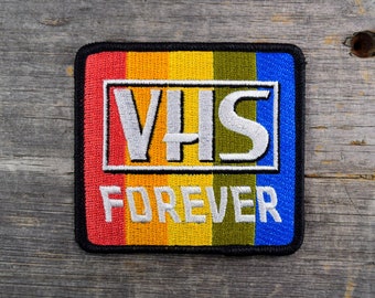 VHS Forever 2.75x3in Embroidered Patch