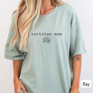 Tortoise Mom Shirt Comfort Colors Reptile Lover Gift Animal Mom Tee Turtle Mom T Shirt Herpetology Clothing Pet Owner Graphic Tee