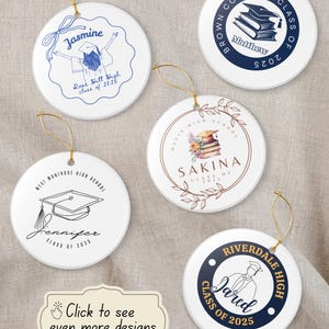 Personalized Graduation Ornament Custom Class Of Keepsake Gift For Graduate High School College Personalized Ornament Graduation Gift Idea