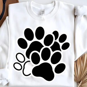 Dog Paw SVG, Dog Paw Silhouette, Dog Paw Transparent, Dog Paw Vector, Digital file download, dxf, png, eps, pdf, svg
