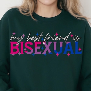 Il mio migliore amico è bisessuale SVG PNG, Bisessuale SVG, LGBTQ SVG, LGBT SVG, Idea regalo per il mese dell&#39;orgoglio Download digitale Sublimazione PNG e SVG Cricut