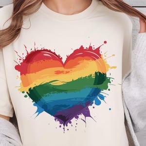 Coração Arco-Íris Png, Coração Orgulho Png, Coração LGBTQ Png, Jpg, Web, Clipart de Coração Colorido, Amor É Amor Png, Símbolo do Orgulho Png, Mês do Orgulho Png