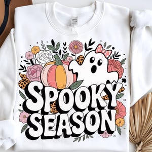 Spooky Season Png, Funny Ghost Halloween Png, Preppy Halloween Png, Halloween Ghost Design, Spooky Season, Cute Ghost Checkered Design