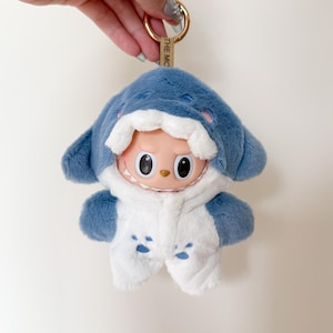 Handmade Labubu Doll Outfit Set, Animal Costume Clothes, Plush 17cm