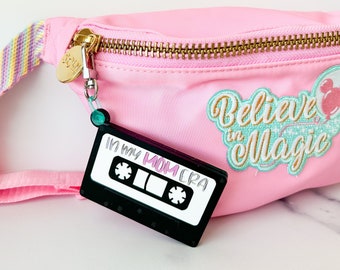 In My Mom Era Cassette Tape Acrylic Bag Charm