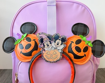 Trick-or-Treat Mr. and Miss Mouse Acrylic Slider Ear Holder