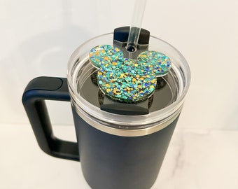 Magical Mouse Teal Dots Stanley 40oz Tumbler Topper