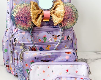 Unicorn Hugs Mama Mouse 3-Piece Acrylic Bag Charm Set