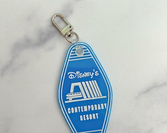 Contemporary Resort Vintage Motel Key Chain