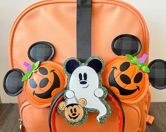 Spooky Mr. Mouse Ghost Acrylic Slider Ear Holder