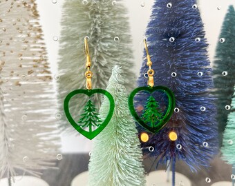 Christmas Love Acrylic Earrings