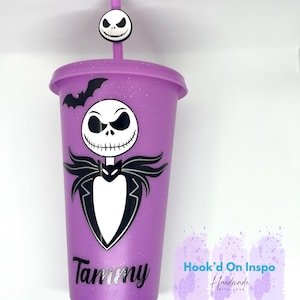 24oz Jack Skellington Tumbler – Personalised Cold Cup in Various Colours.