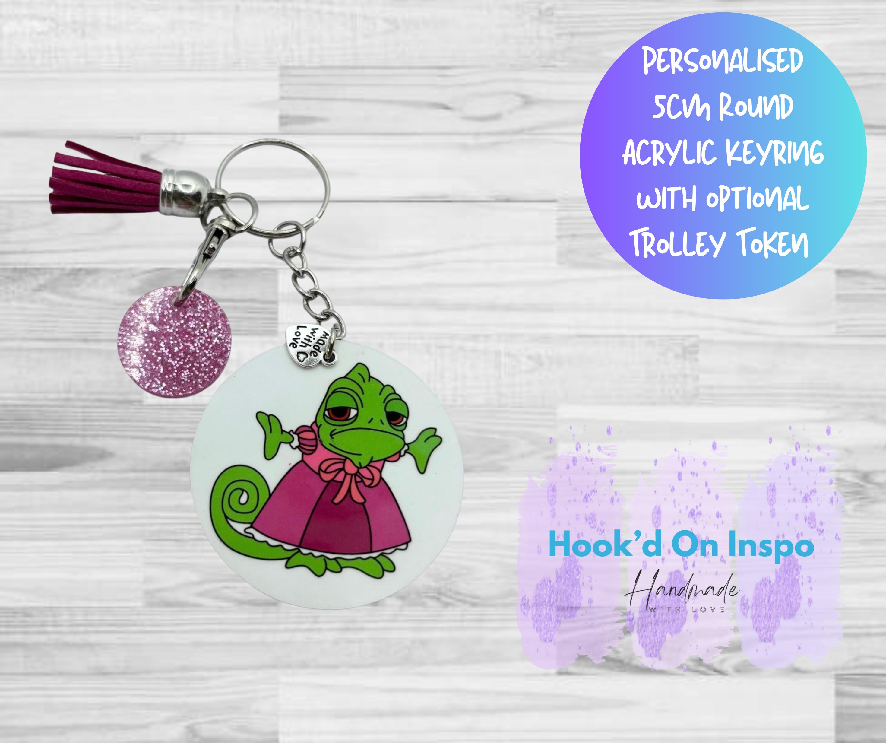 Tangled Pascal Charm Disney Inspired Tangled Pascal Keychain | Cute Character Bag Charm ...