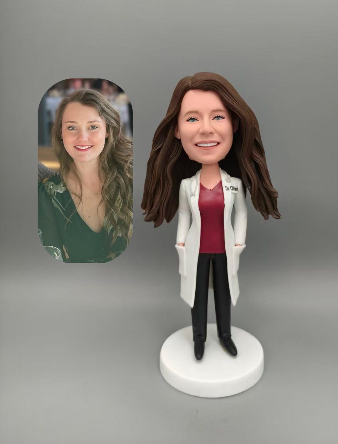 Unique Doctors Custom 3D Doctor Figurine From Photo, Lifelike Personalized Physician ...