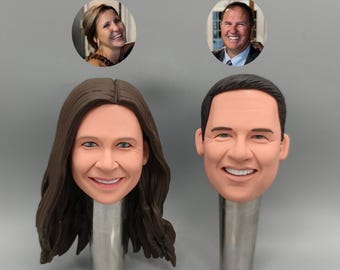 Kundenspezifischer Polymer-Ton-Bierhahngriff, handgefertigter Bobblehead-Zapfknopf, personalisiertes Fassbierzubehör, einzigartiges Bargeschenk
