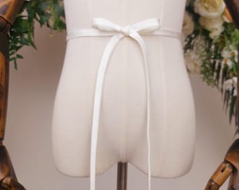 Dünner Satin Gürtel | Braut Band Gürtel