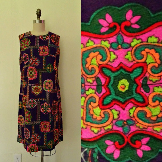 Psychedelic Kaleidoscope 1960 dress