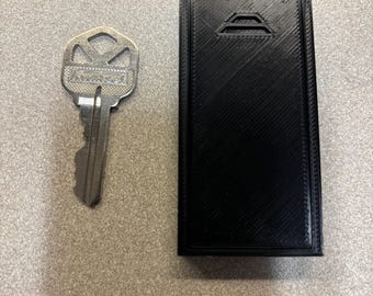 Magnetic Key Hider Box – Durable Plastic with Dovetail Slide & Locking Lid