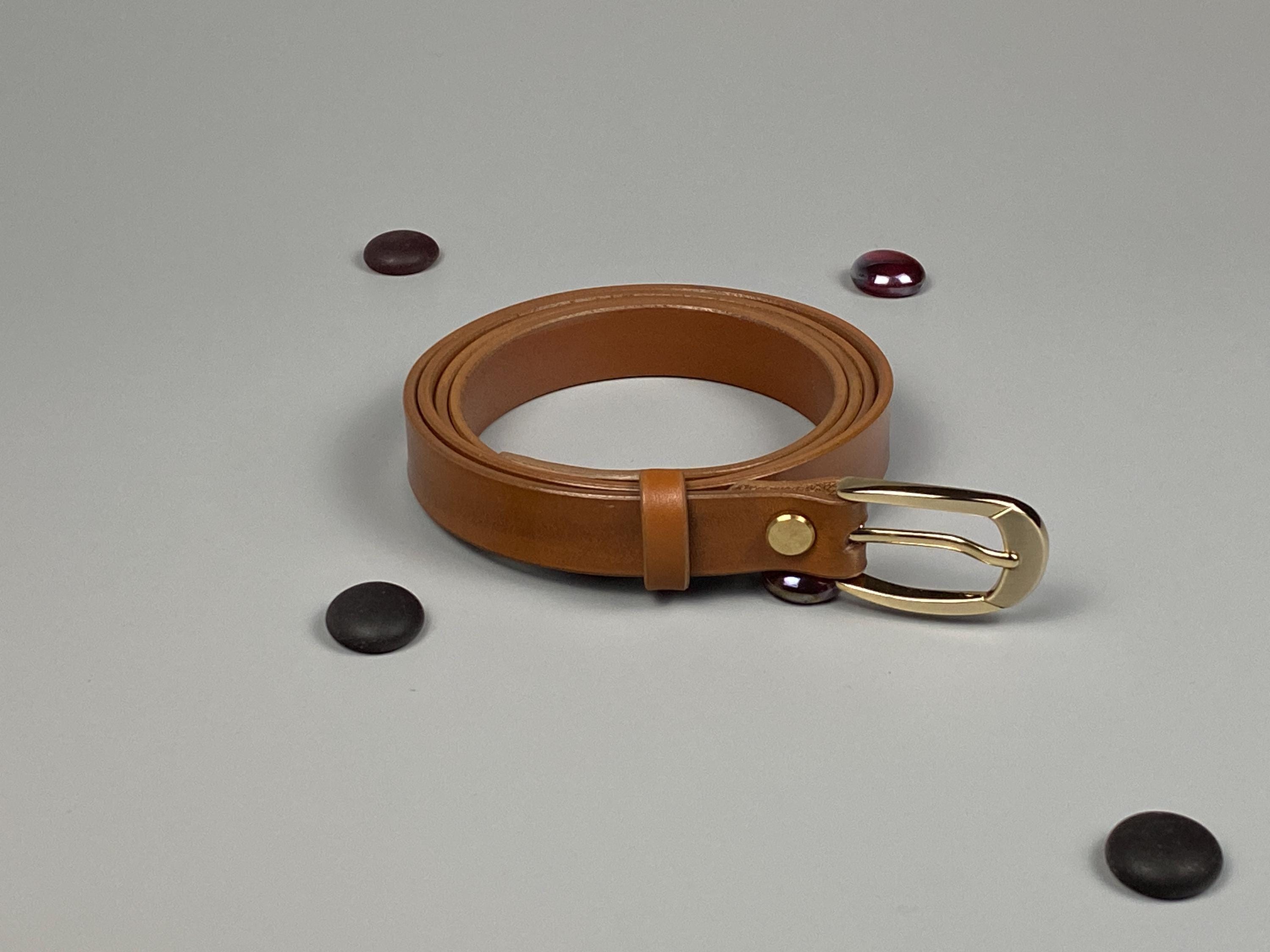 Handmade - 20mm - Cognac Leather Women display picture 2
