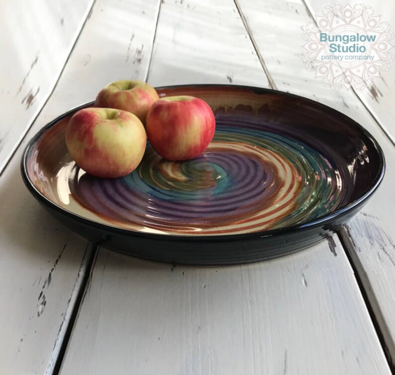 Ceramic Serving Tray Unique Wedding Gift Ceramic Serving Etsy