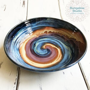 Large Ceramic Serving Bowl, Unique Housewarming Gift, Pottery Serving Bowl