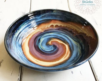 Large Ceramic Serving Bowl, Unique Housewarming Gift, Pottery Serving Bowl