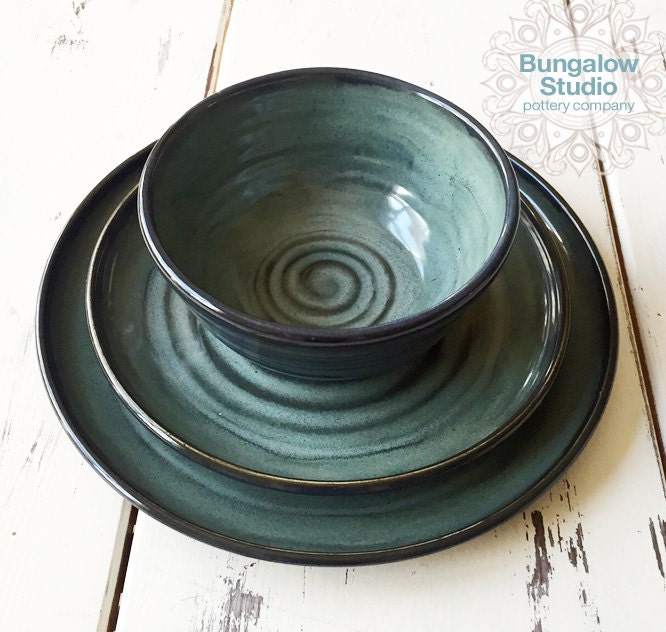 Ceramic Dinnerware Set Pottery Dinnerware Set Wedding Etsy