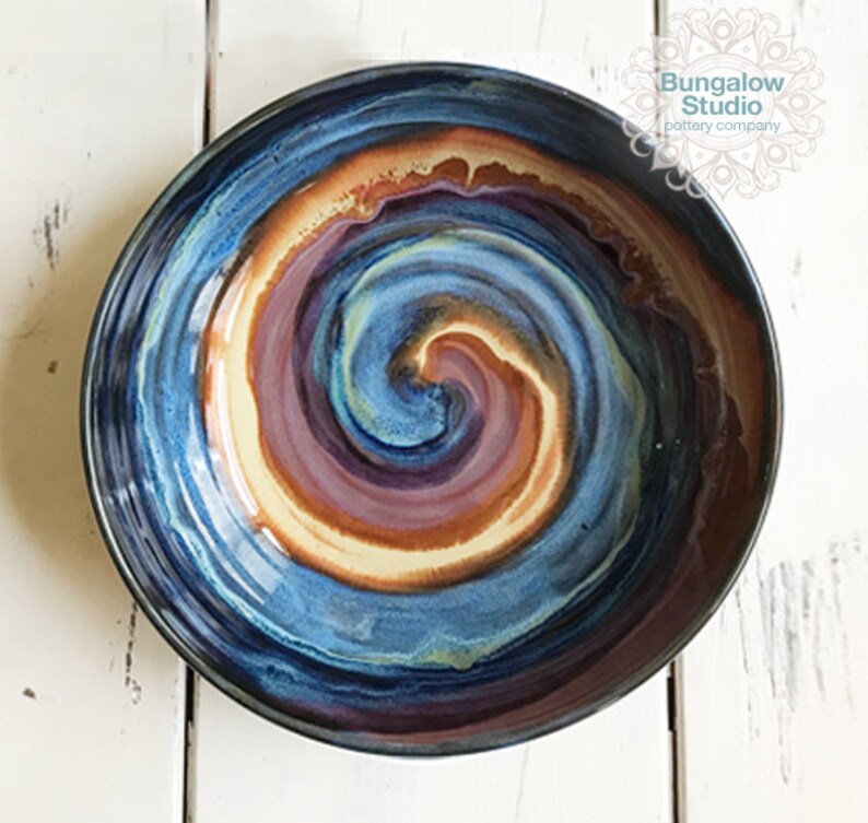 Large Ceramic Serving Bowl Unique Housewarming Gift Pottery Etsy