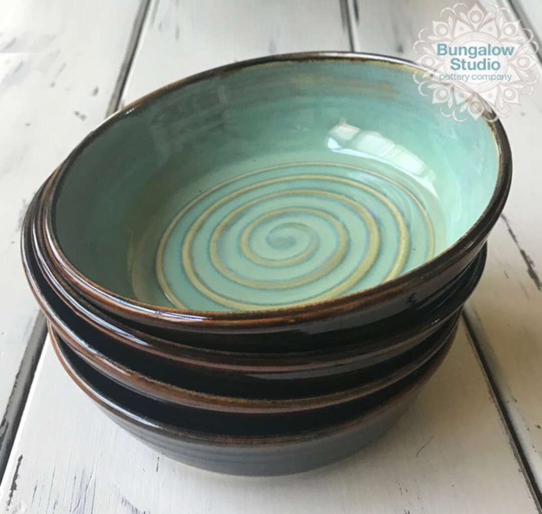 Ceramic Pasta Bowl Set, Pottery Bowls, Ceramic Salad Bowls Etsy