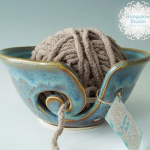 Gifts For Knitters, Yarn Bowl, Ceramic Knitting Bowl For Yarn