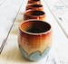 Ceramic Wine Tumbler, Stemless Wine Glass, Pottery Cups 