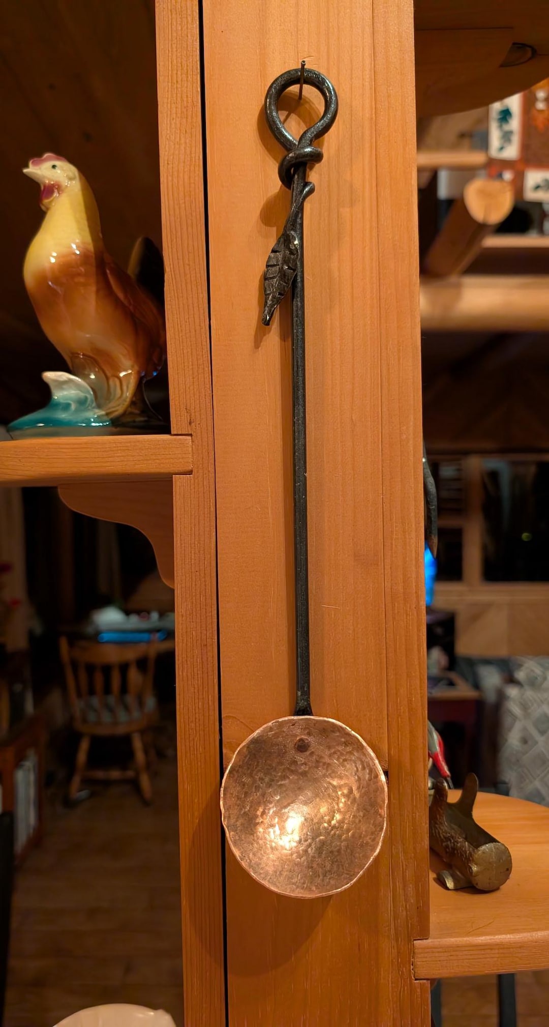 Copper Scoop With Leaf Handle - Etsy