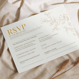 RSVP Template - Funny Wedding, Birthday, or Special Event Customizable Digital RSVP Template
