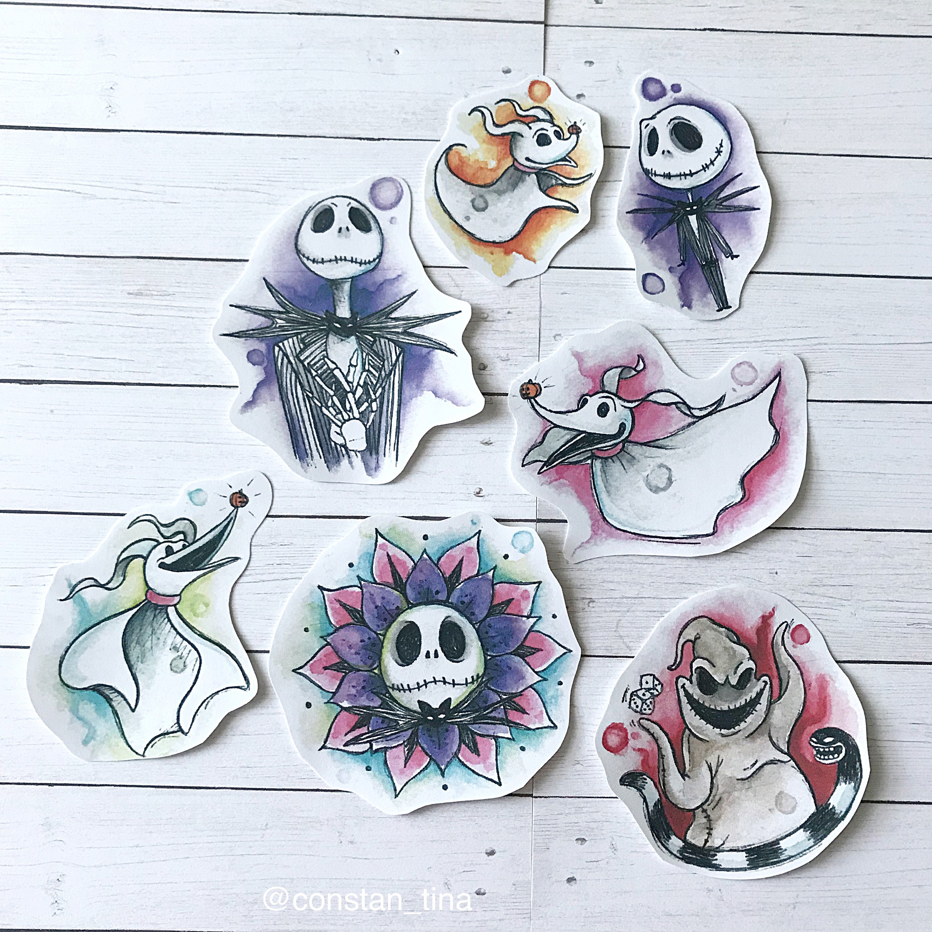 Nightmare before Christmas Stickers  Etsy