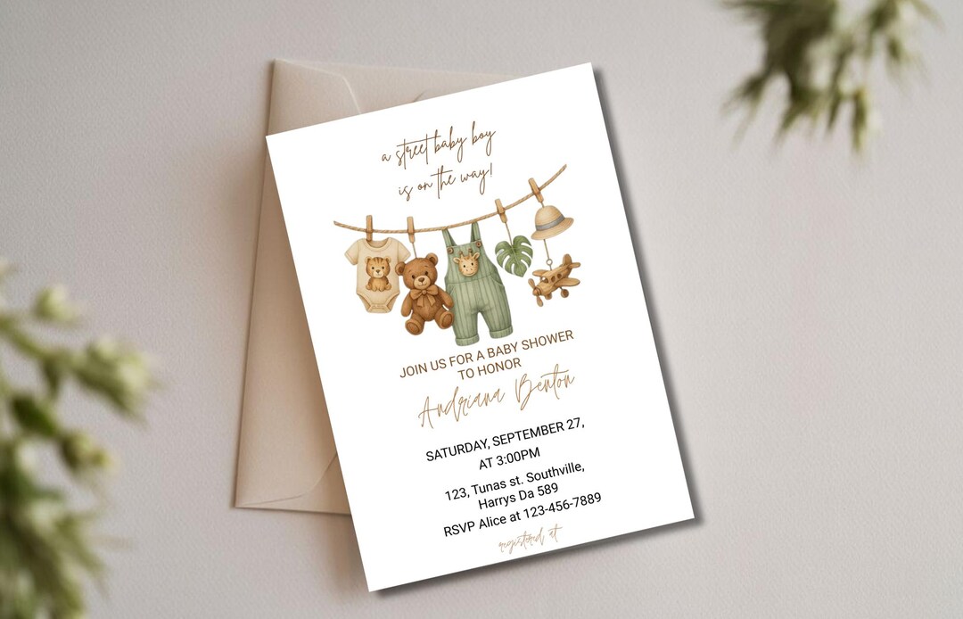 Boy Baby Shower Text Message Invitation | Electronic Baby Shower Invite ...