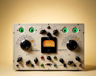 RCA Rider Chanalyst (1940) Radio Analyzer Wall Art | Vintage Electronics Poster | Digital Download | 4 sizes included