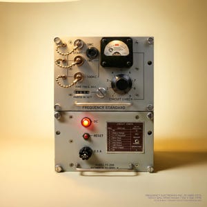 Frequency Electronics FE-10000 (1973) Frequency Standard Wall Art | Vintage Electronics Poster | Digital Download | 4 Sizes