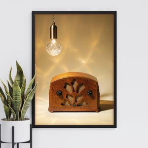Emerson 25A (1932) Art Deco Radio Wall Art | Vintage Electronics Poster | Digital Download | 4 Sizes included image 2