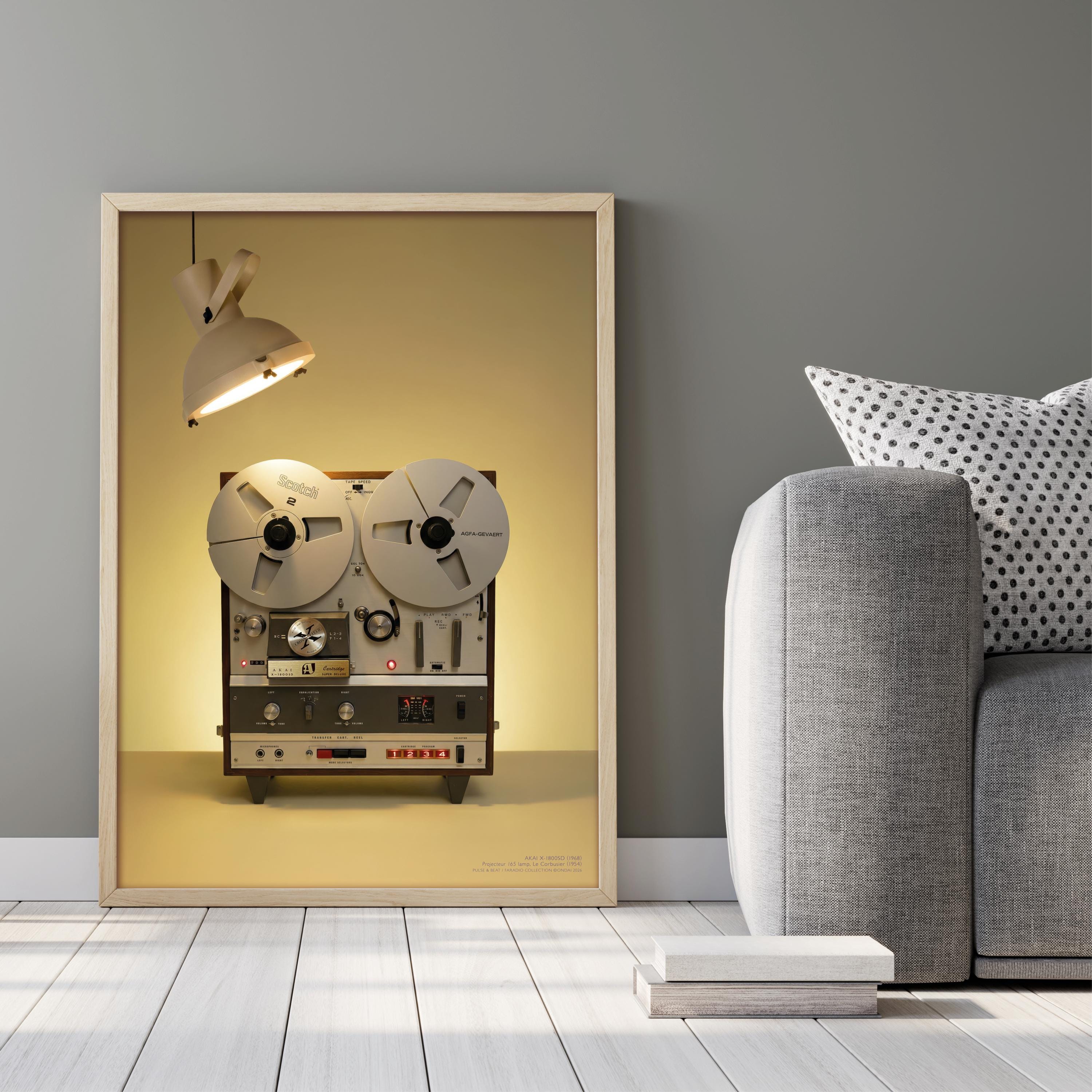 Akai X-1800SD (1968) Reel to Reel Wall Art | Vintage Electronics