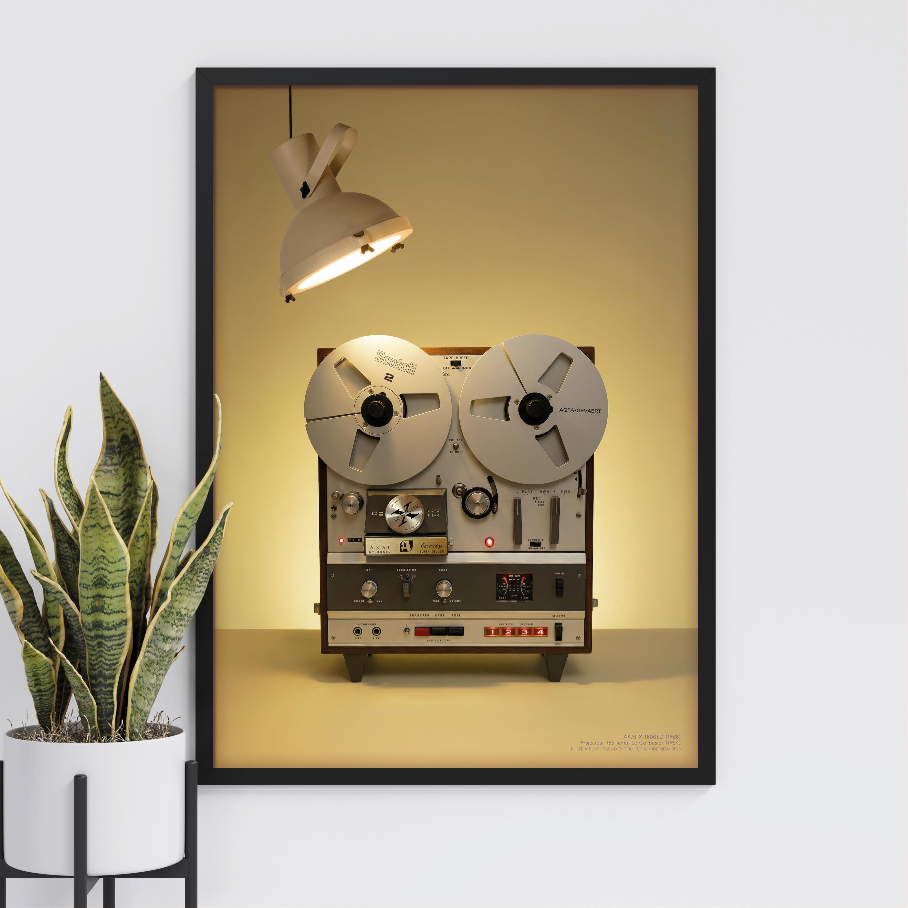 Akai X-1800SD (1968) Reel to Reel Wall Art | Vintage Electronics
