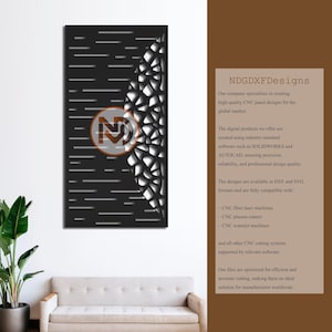 Modern Gates Panel | Dxf Dwg Svg Files | CNC Laser Cutting Template #108 I ndgdxfdesigns