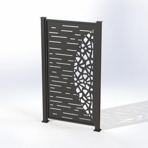 Modernes Zaunelement DWG DXF | Nr.108 | CNC Laser & Plotterdatei | Digitaler Download