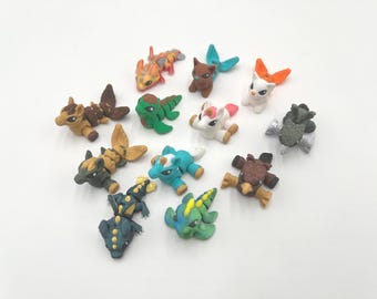 Mythical Hatchlings Collection, Gift for Mythical Animal Lovers, Multiple Types-Colors, Articulated Fidgets, Collectible Figurines